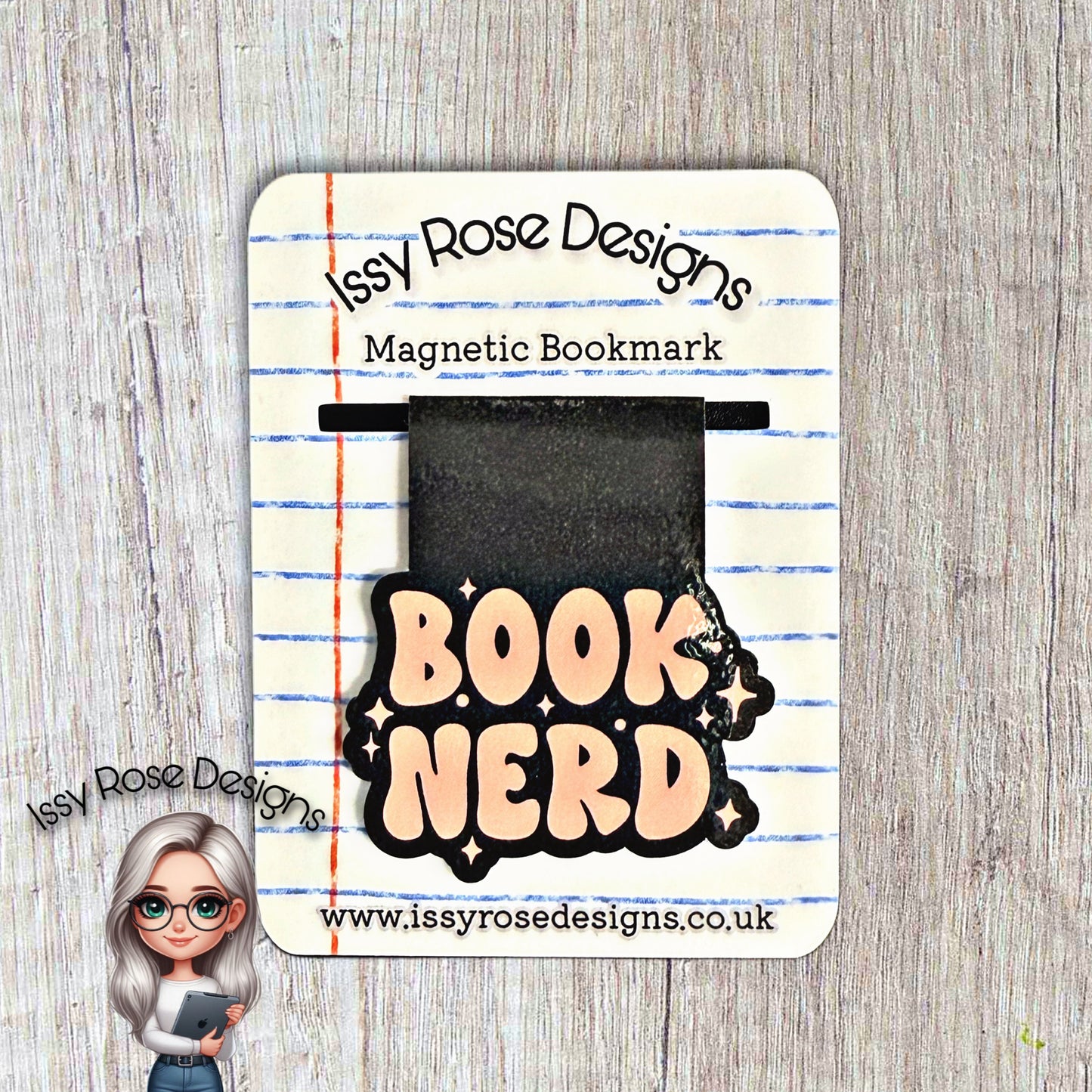 Magnetic Bookmark - Book Nerd