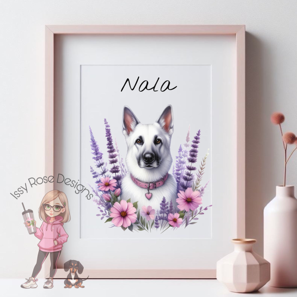 Digitally Drawn Pet Portrait - A4