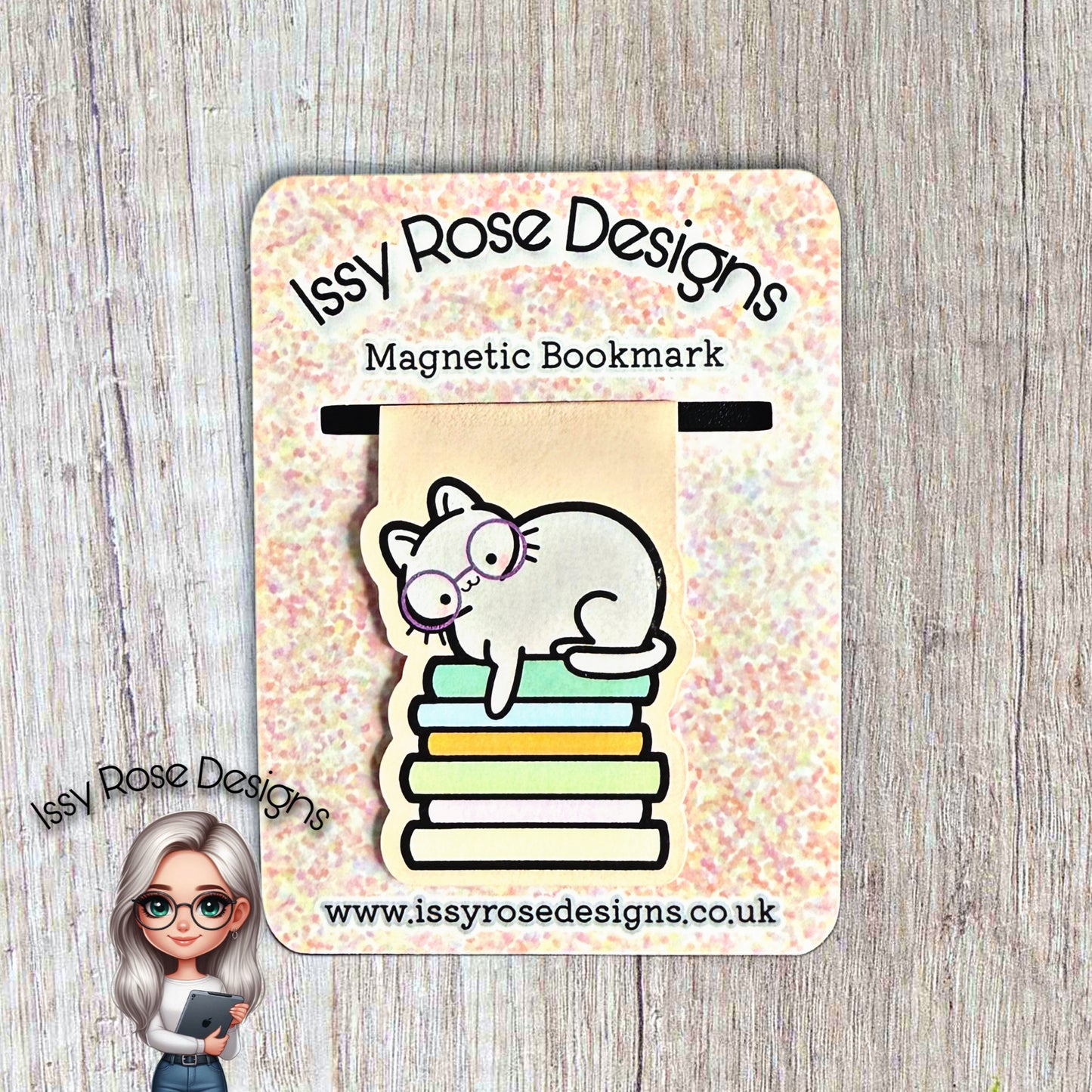 Magnetic Bookmark - Bookish Cat