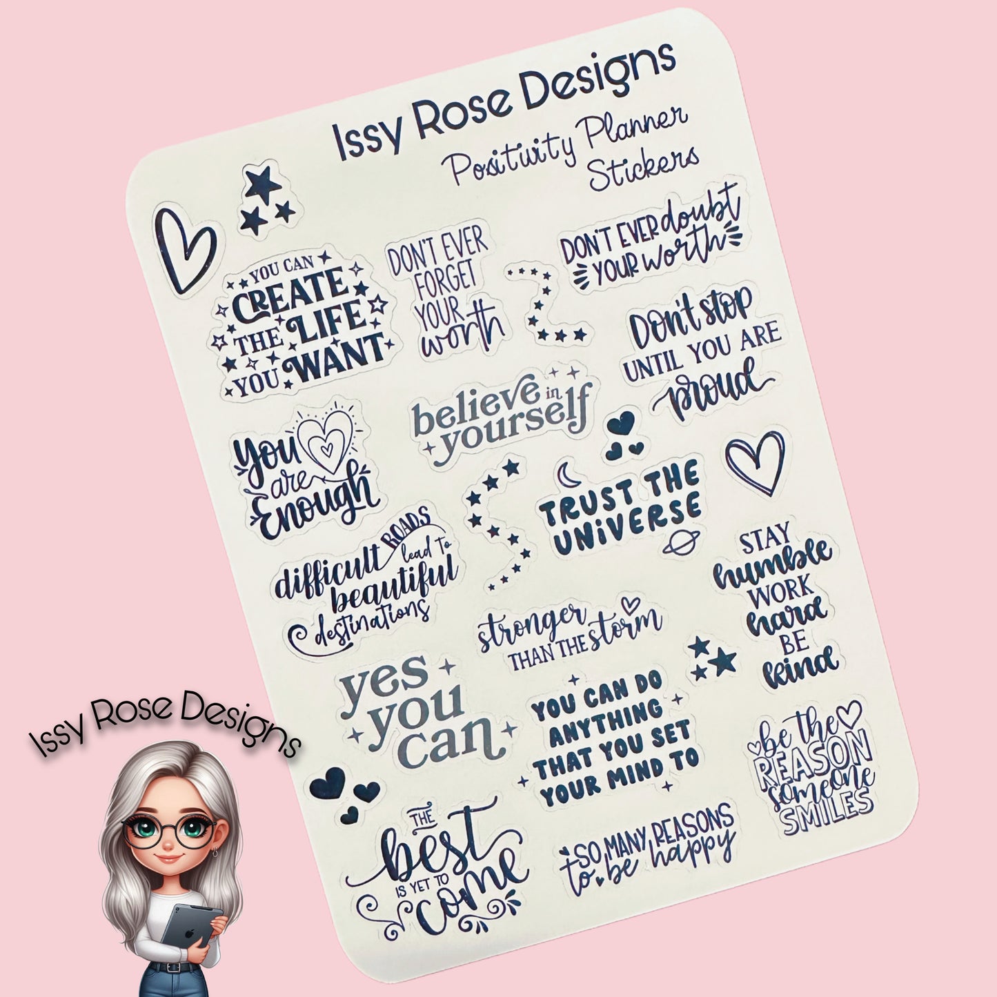 Positivity Planner Stickers