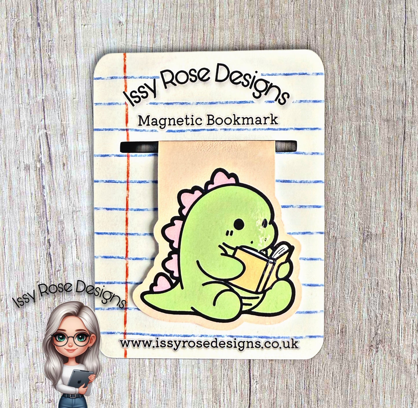 Magnetic Bookmark - Cutie Dino