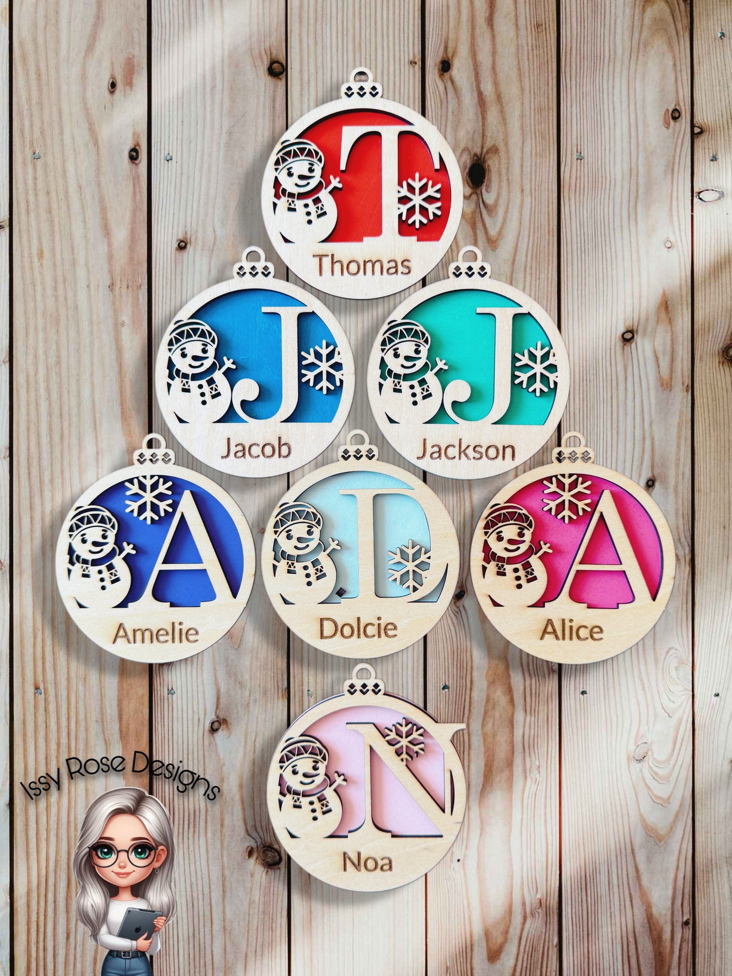 Personalised Christmas Bauble Decoration
