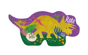 Shaped 12 Piece Jigsaw - Dino