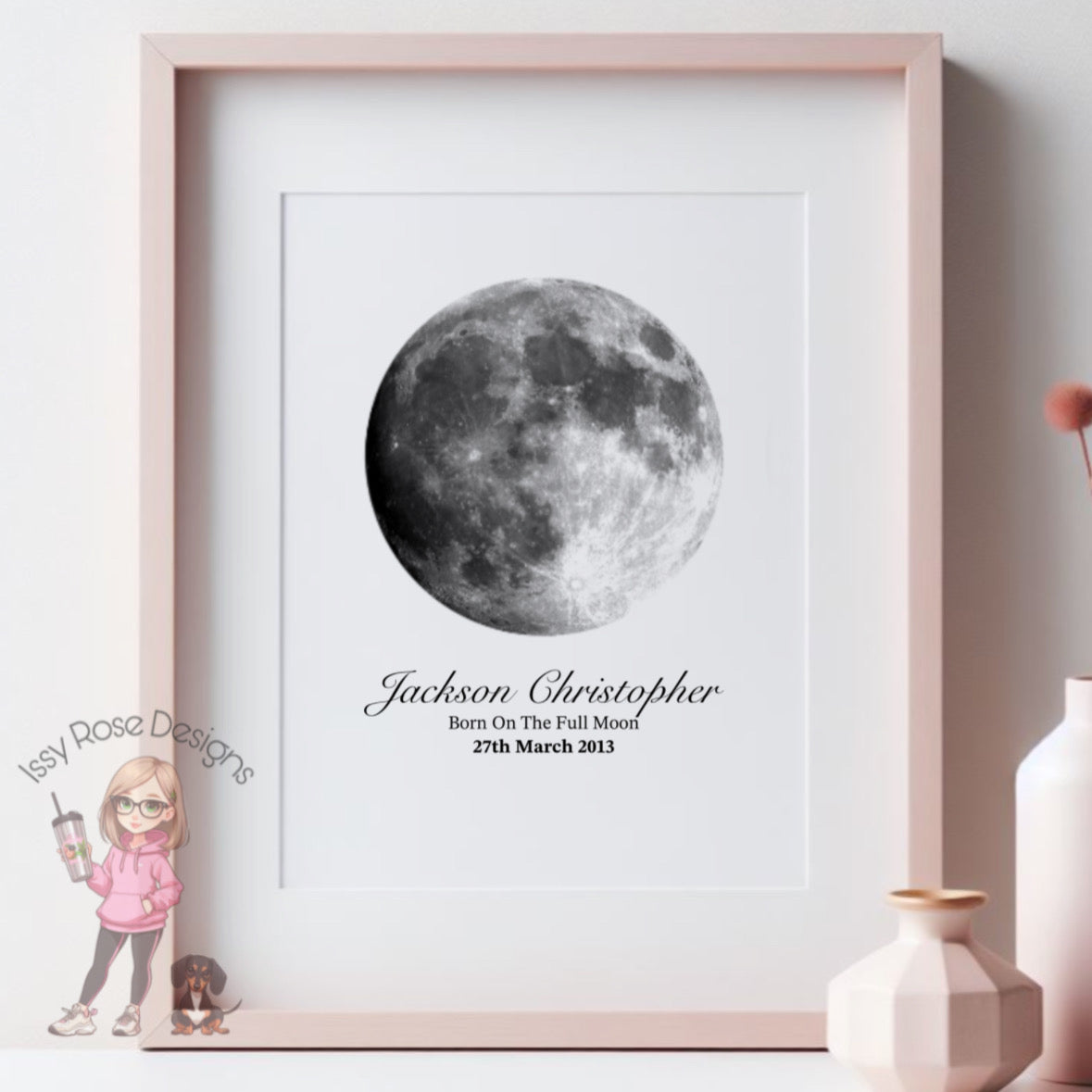 Moon Phase Print - A4