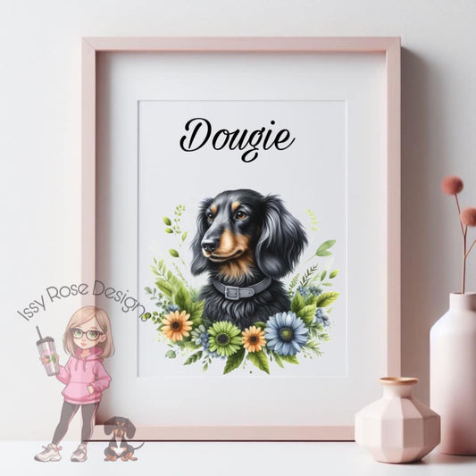 Digitally Drawn Pet Portrait - A4