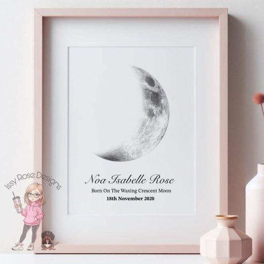 Moon Phase Print - A4