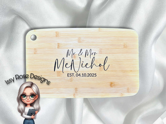 Personalised Engraved Bamboo Chopping Board