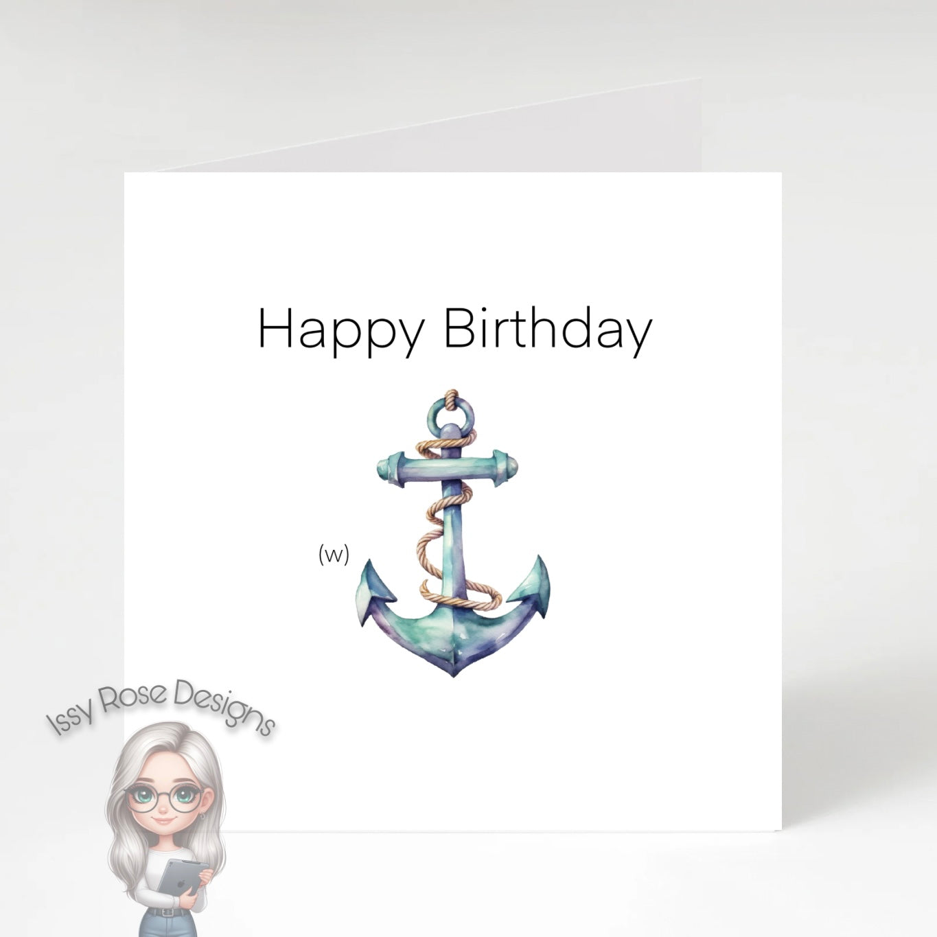 Birthday (W)Anchor Card