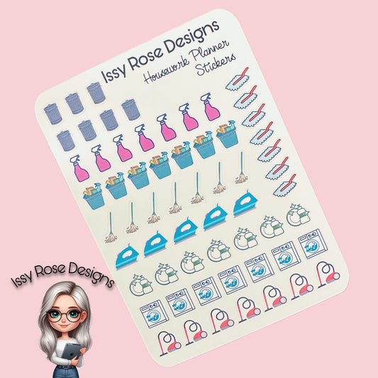 Housework Planner Stickers