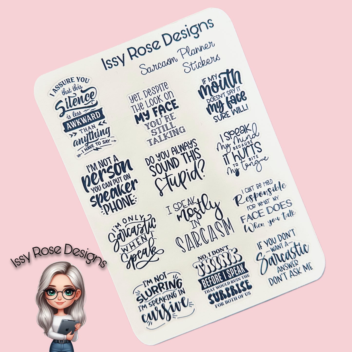 Sarcasm Planner Stickers