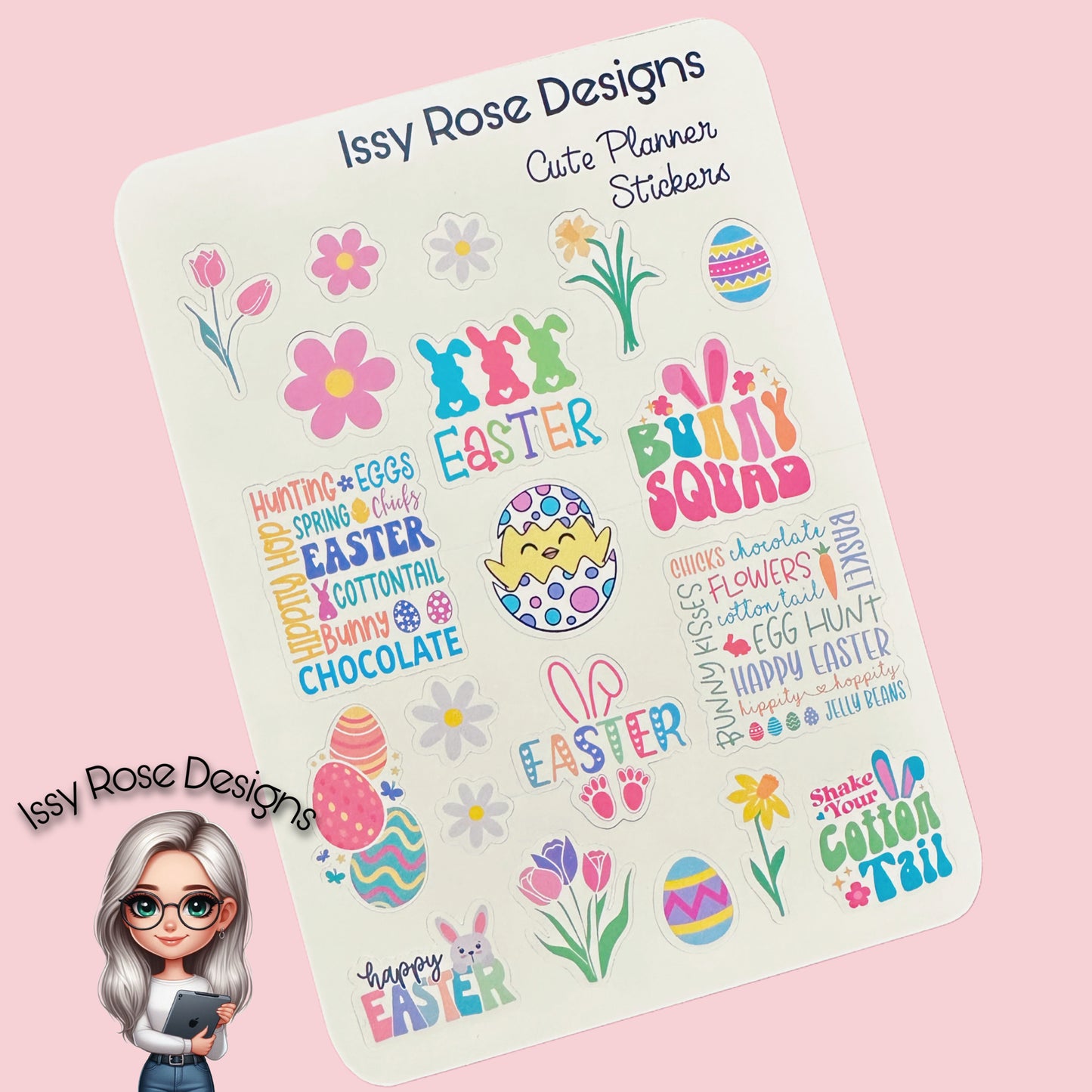 Cute Easter Planner Stickers