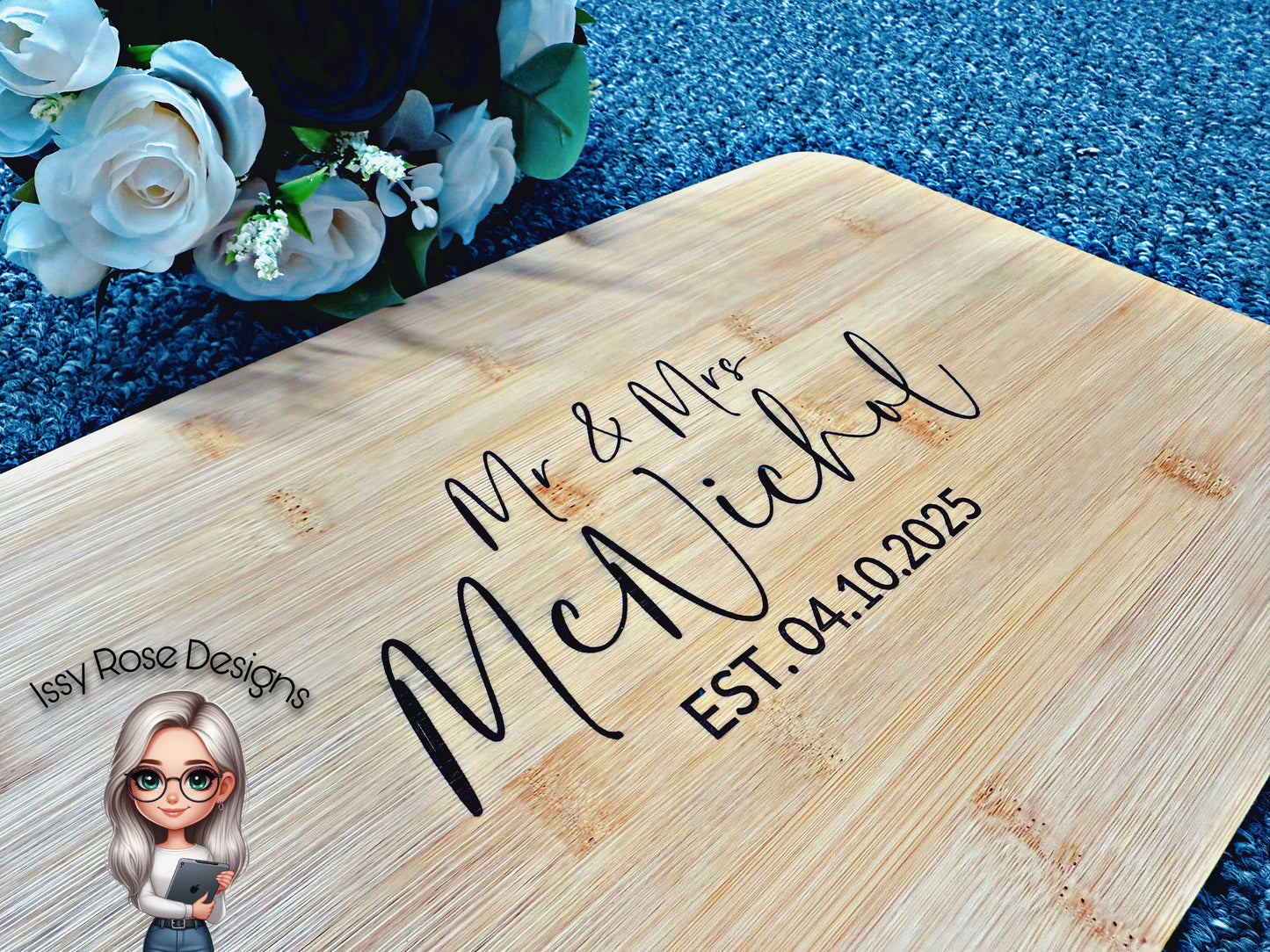 Personalised Engraved Bamboo Chopping Board