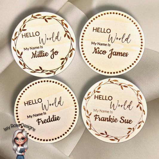 Baby Announcement Disc