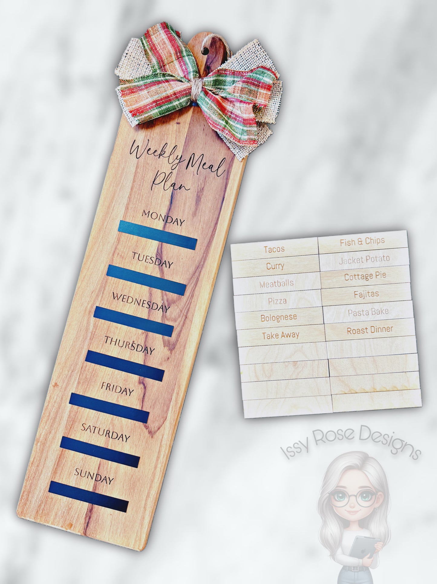 Weekly Meal Plan Board & Magnets