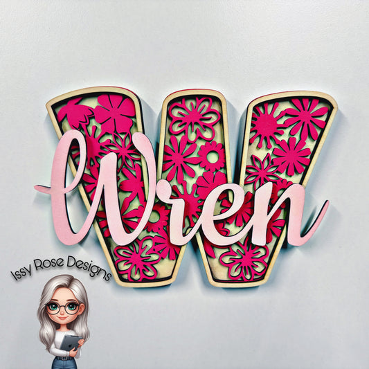 Nursery Name Letter Wall Art