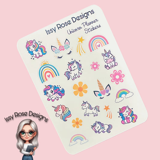 Unicorn Planner Stickers