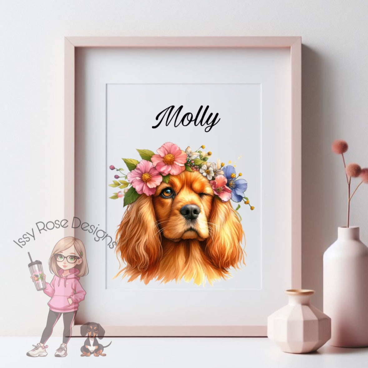 Digitally Drawn Pet Portrait - A4