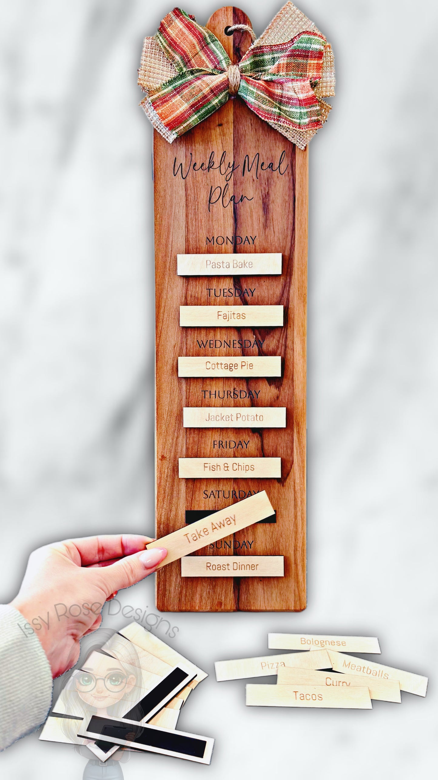 Weekly Meal Plan Board & Magnets