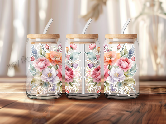 Libby Glass Spring Flower Bright