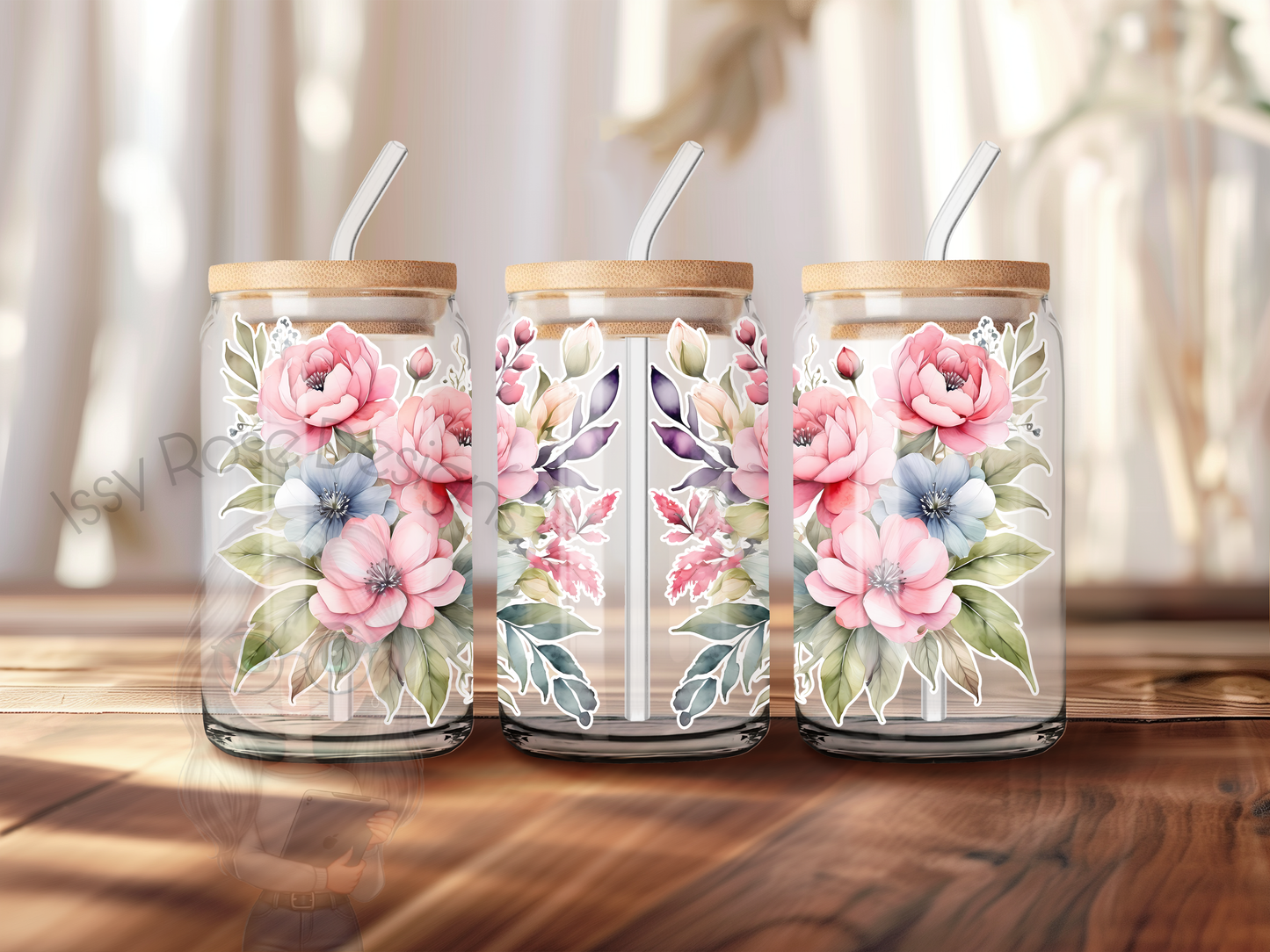 Libby Glass Spring Flower Pastel