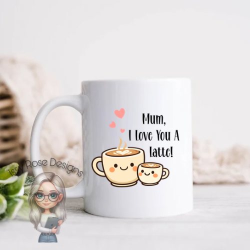Mum I Love You A Latte 11oz Mug