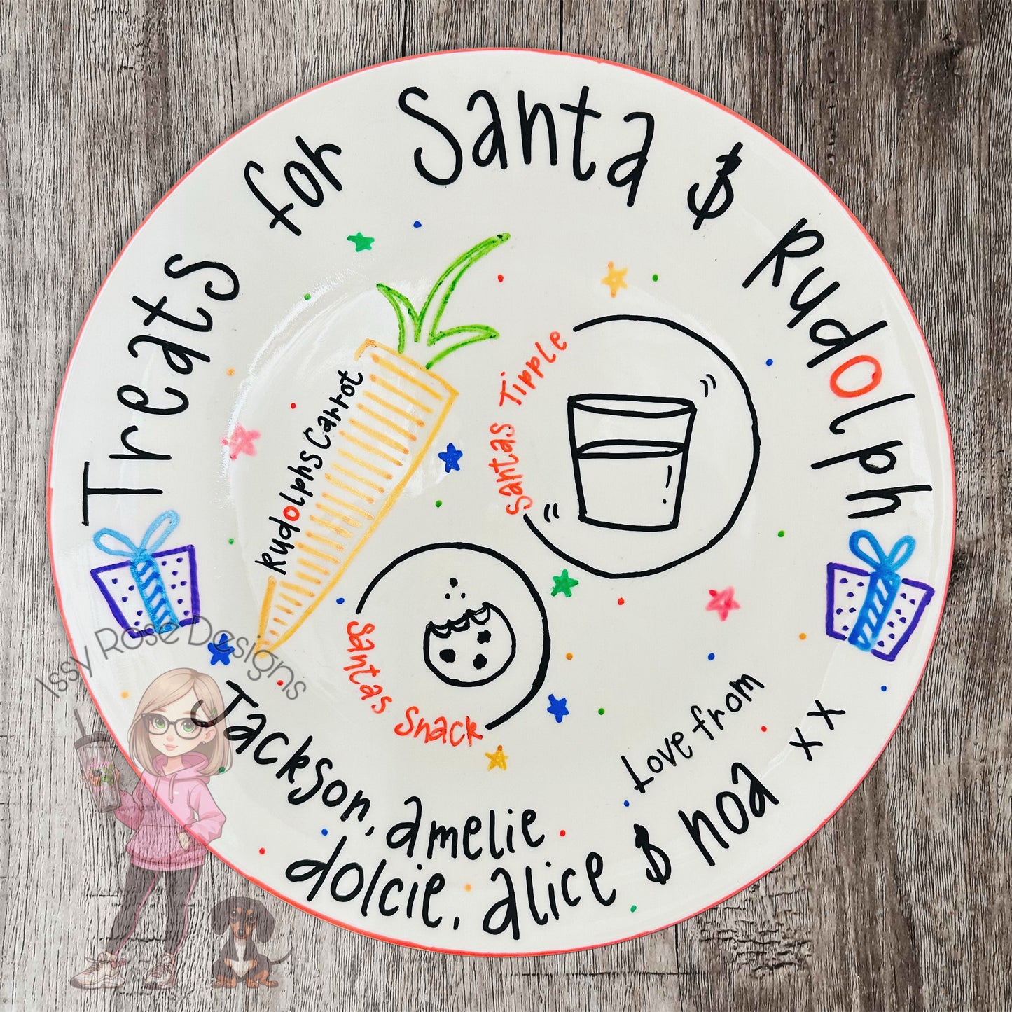 Personalised Santa Treat Plate