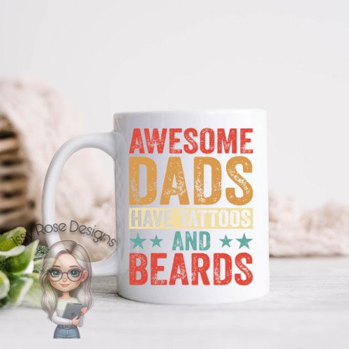 11oz Mug  - Tattoos And Beards