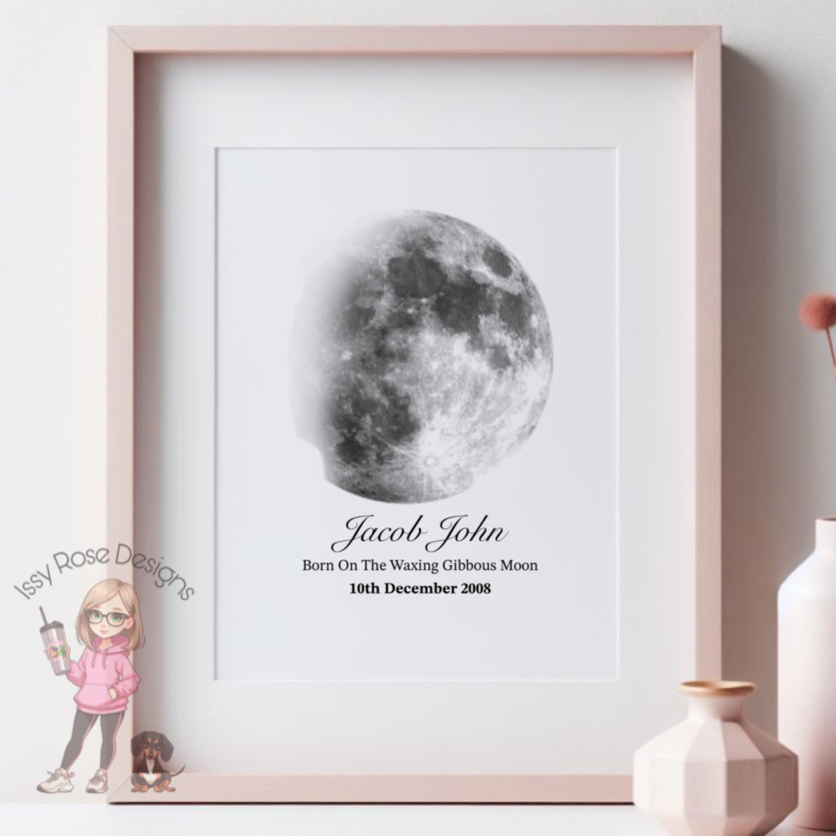 Moon Phase Print - A4